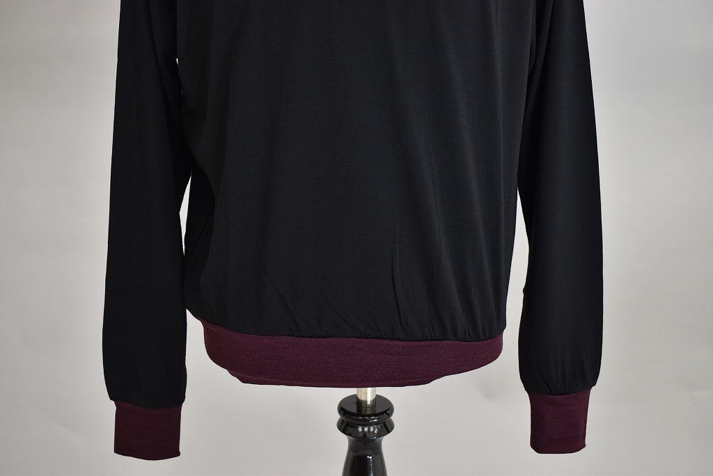 TW INNOCENT Original products 「極上ウール圧縮ニット タートルネック」　COLOR : BLACK/WINE RED