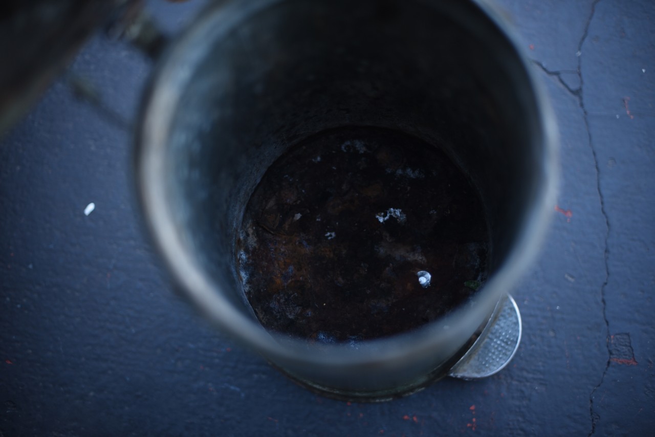 ヴィンテージ　ダストボックス　ゴミ箱　ステップオープン式　101644