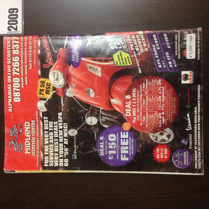 B4846　2009 「SCOOTERING」 ベスパ ランブレッタ  英国 旧車雑誌