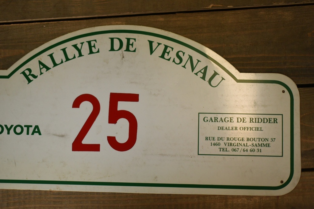 103742 ラリープレート　ヴィンテージカークラブ　ナンバー　記念プレート　クラシックカー