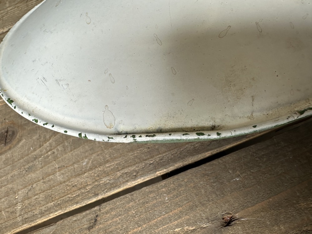 108423 ヴィンテージ　アルミ　ランプシェード　ホウロウ