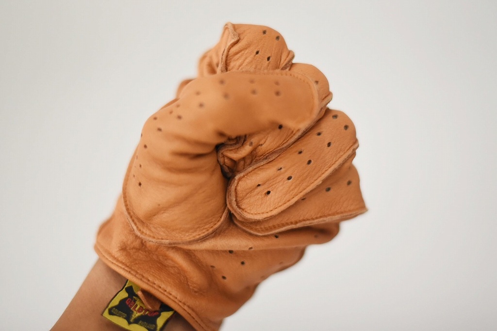 DT 英国 「GOLDTOP」 「Classic Deerskin Leather Driving Gloves」 Tan 鹿革ドライビンググローブ