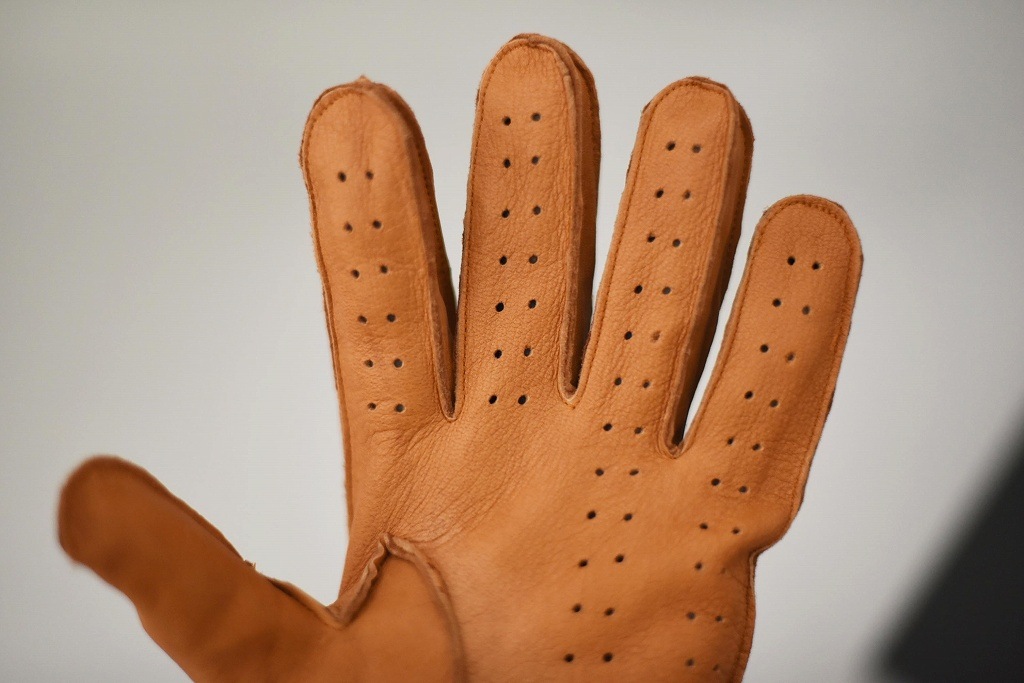 DT 英国 「GOLDTOP」 「Classic Deerskin Leather Driving Gloves」 Tan 鹿革ドライビンググローブ