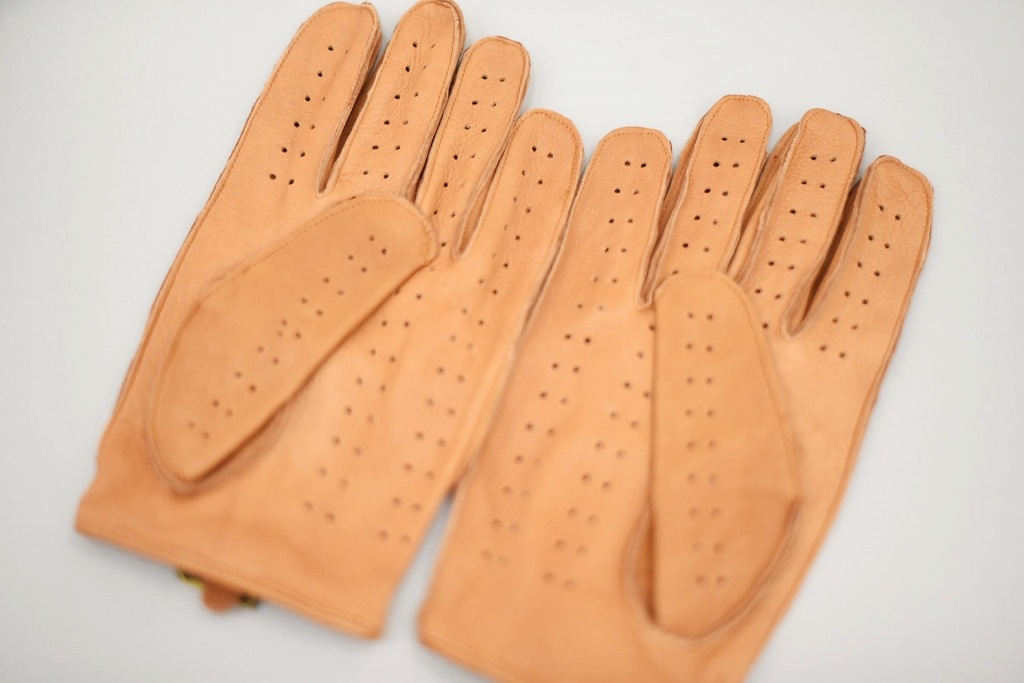 DT 英国 「GOLDTOP」 「Classic Deerskin Leather Driving Gloves」 Tan 鹿革ドライビンググローブ