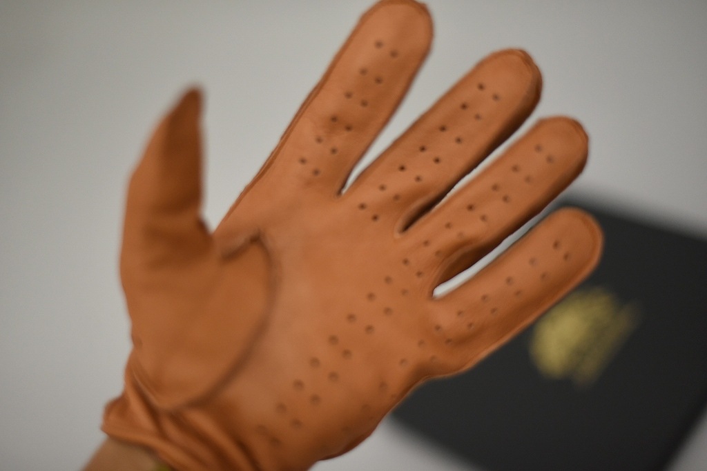 DT 英国 「GOLDTOP」 「Classic Deerskin Leather Driving Gloves」 Tan 鹿革ドライビンググローブ
