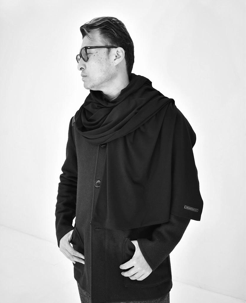 INNOCENT Original products 「極上ウール圧縮ニット ブランケット」　COLOR : BLACK