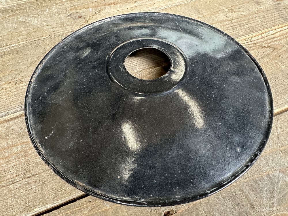 108424 ヴィンテージ　アルミ　ランプシェード　ホウロウ