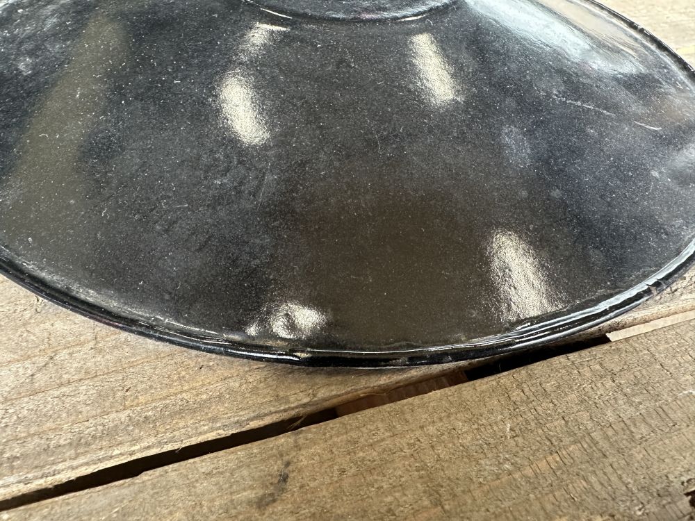 108424 ヴィンテージ　アルミ　ランプシェード　ホウロウ