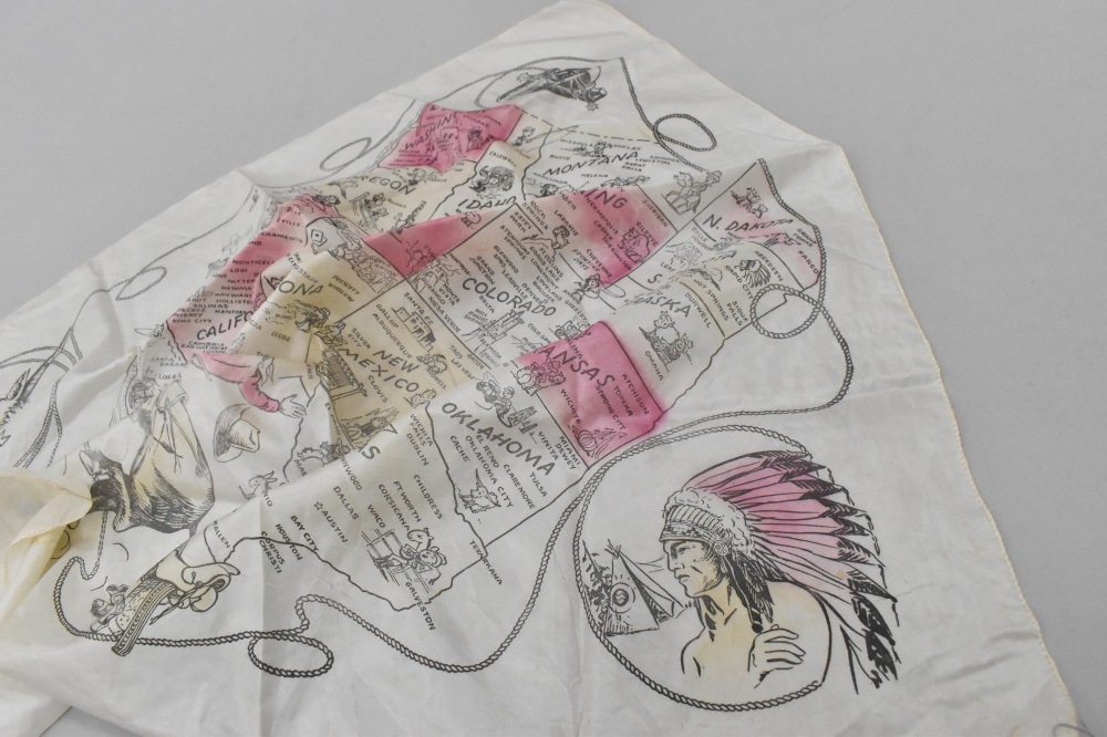 108829 ヴィンテージ 中判 スーベニア スカーフ  Souvenir scarf