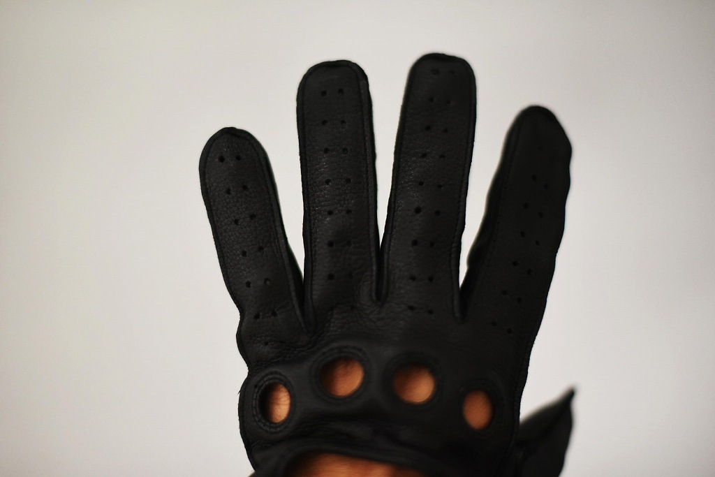 DB 英国 「GOLDTOP」 「Classic Deerskin Leather Driving Gloves」 Black 鹿革ドライビンググローブ