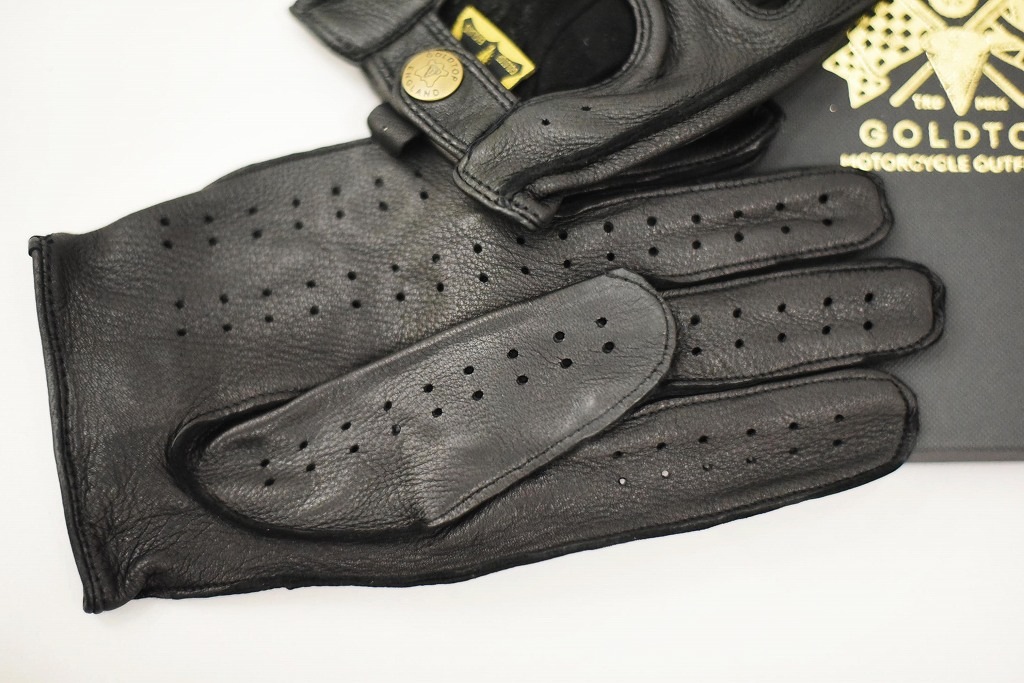 DB 英国 「GOLDTOP」 「Classic Deerskin Leather Driving Gloves」 Black 鹿革ドライビンググローブ