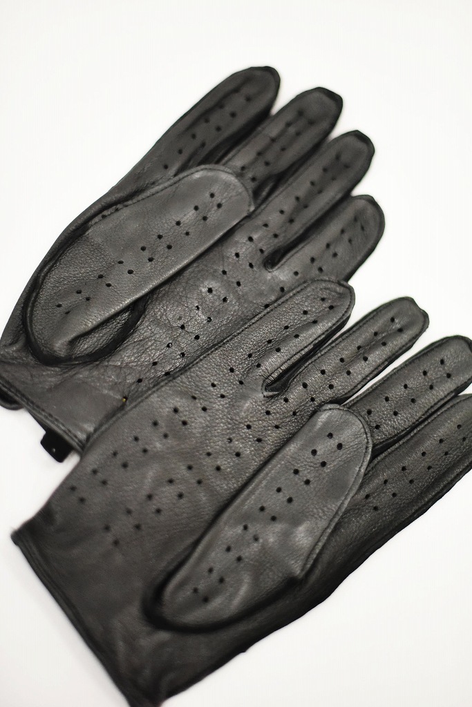 DB 英国 「GOLDTOP」 「Classic Deerskin Leather Driving Gloves」 Black 鹿革ドライビンググローブ