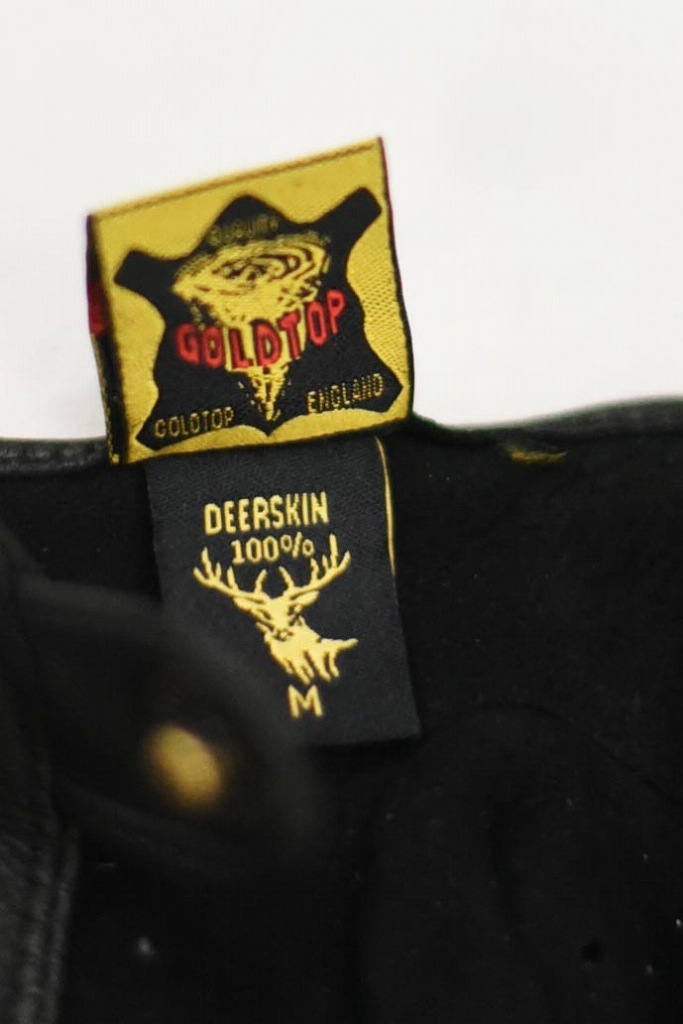 DB 英国 「GOLDTOP」 「Classic Deerskin Leather Driving Gloves」 Black 鹿革ドライビンググローブ