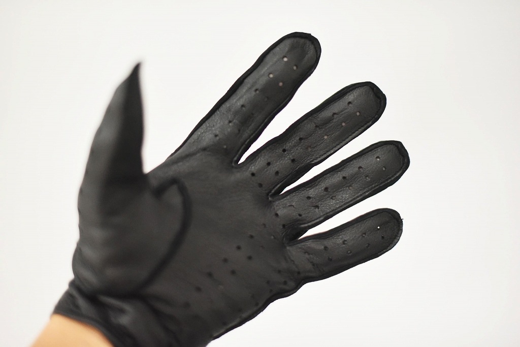 DB 英国 「GOLDTOP」 「Classic Deerskin Leather Driving Gloves」 Black 鹿革ドライビンググローブ