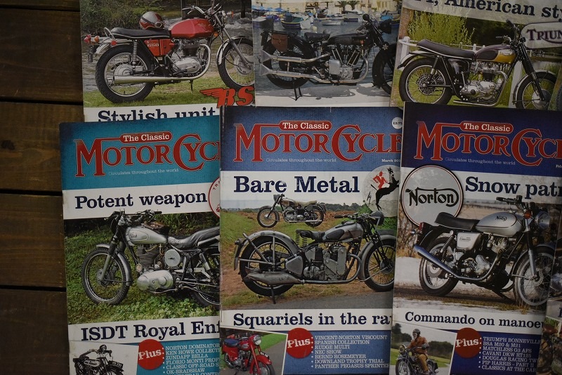 B0862 「MOTOR CYCLE」 モーターサイクル 12冊セット ヴィンテージ モーターサイクル誌 古本 雑誌