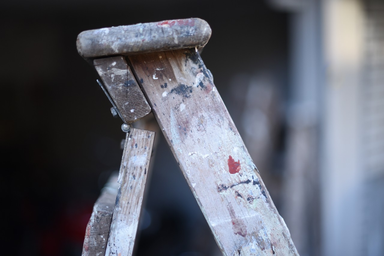 101658 UK ヴィンテージ ステップラダー 脚立 英国