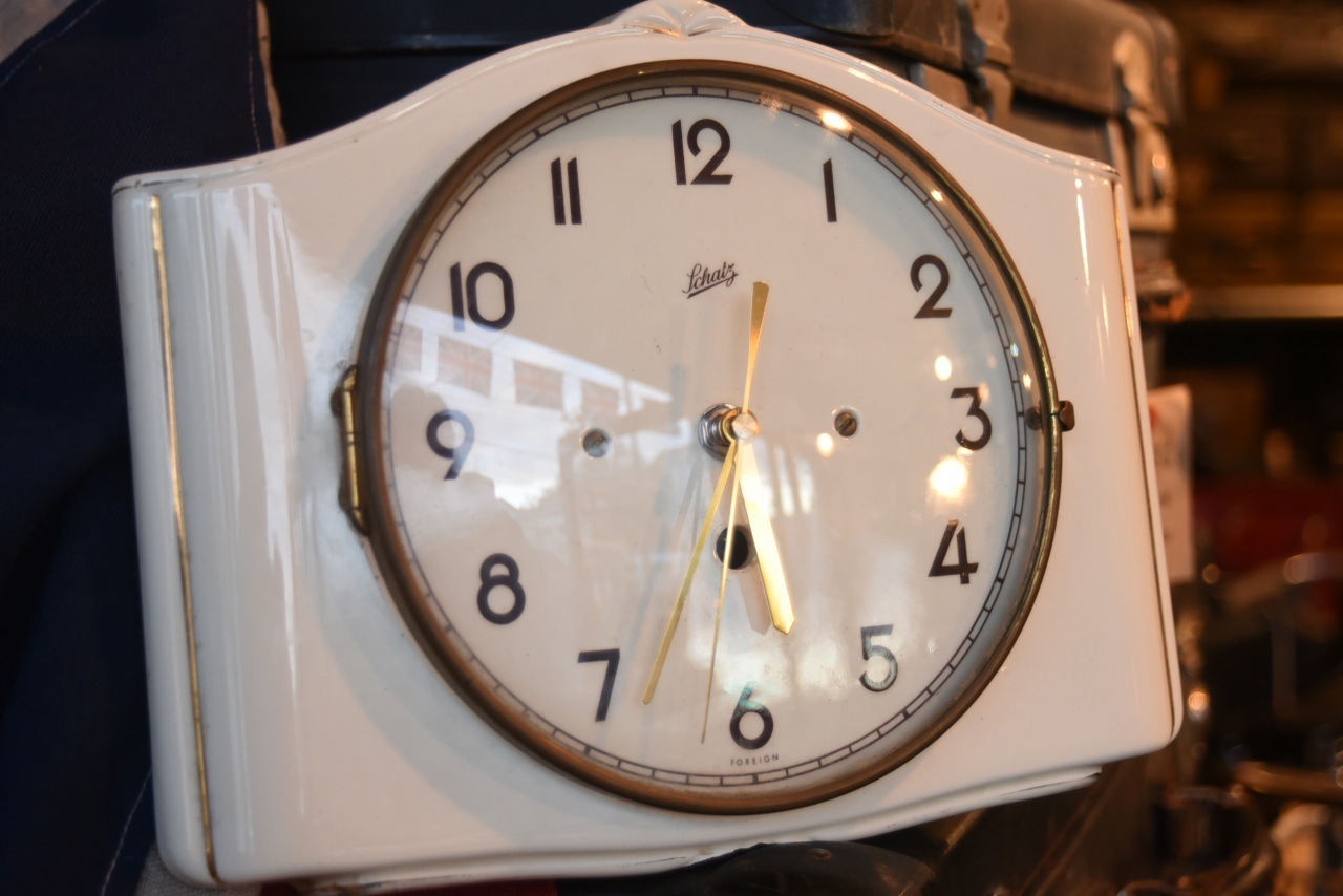 アンティーク 機械式置き時計 ドイツ製 Schatz社 W1 アール・デコ？