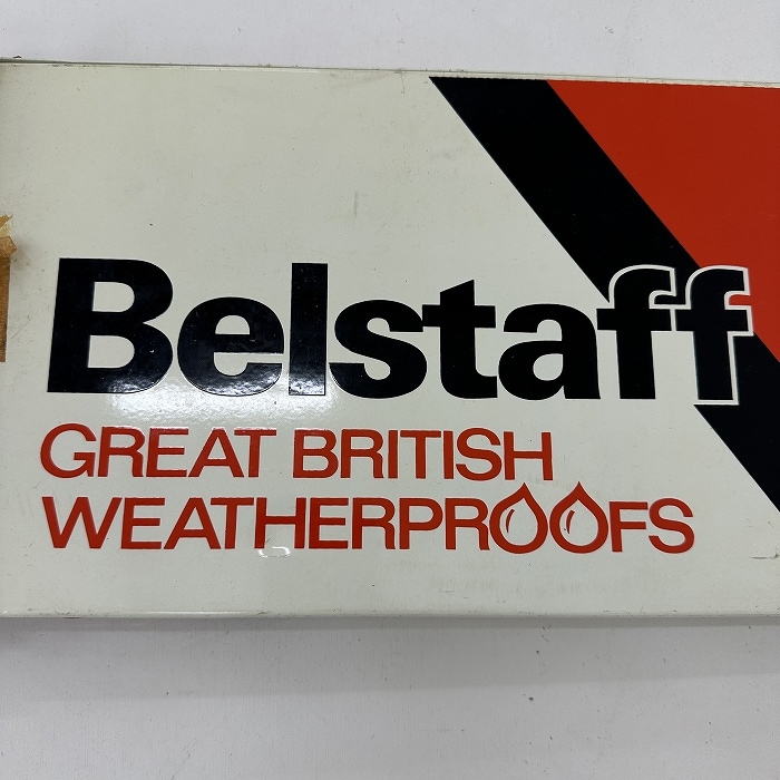 108081 「BELSTAFF」ガレージ 看板 ショップサイン 店舗什器