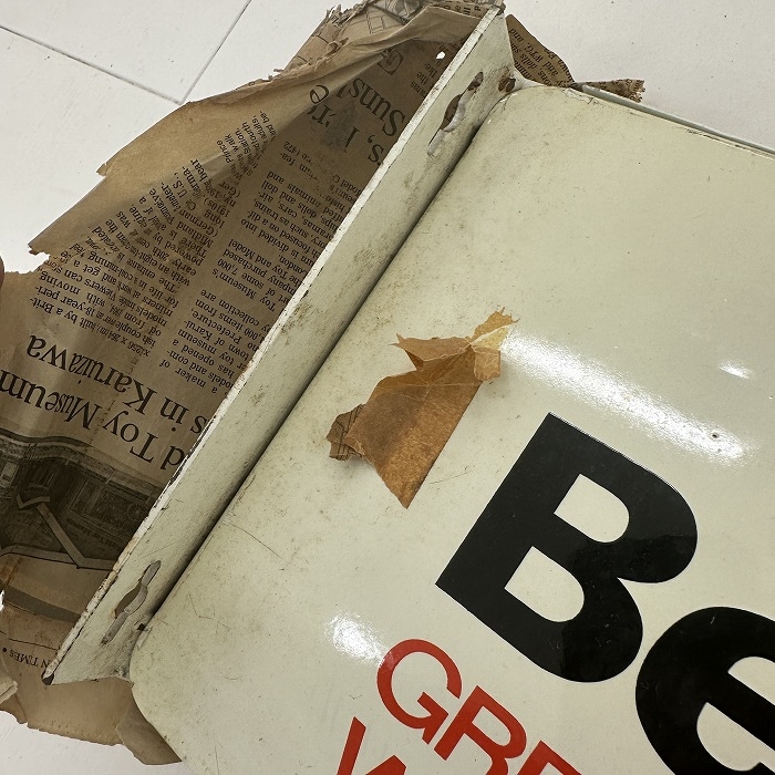 108081 「BELSTAFF」ガレージ 看板 ショップサイン 店舗什器