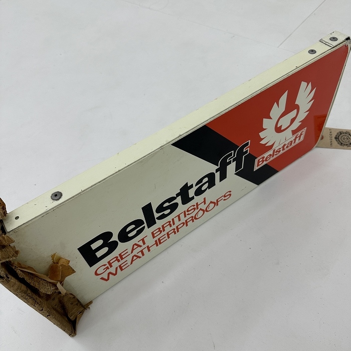 108081 「BELSTAFF」ガレージ 看板 ショップサイン 店舗什器