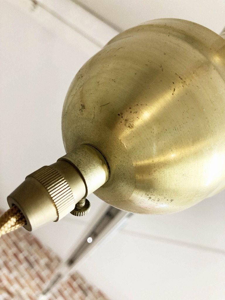 960 ヴィンテージ ランプ ストレートシェード 真鍮製照明器具付属