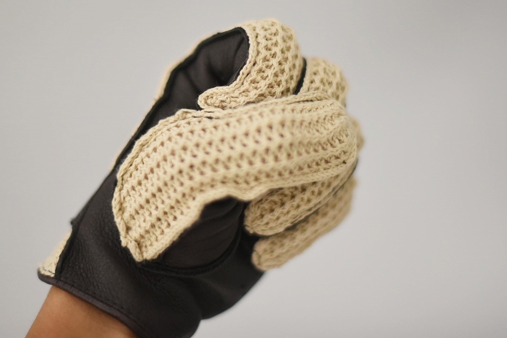 SD 英国 「GOLDTOP」 「Deerskin Leather String Back Driving Gloves」 DarkBrown 鹿革ドライビンググローブ