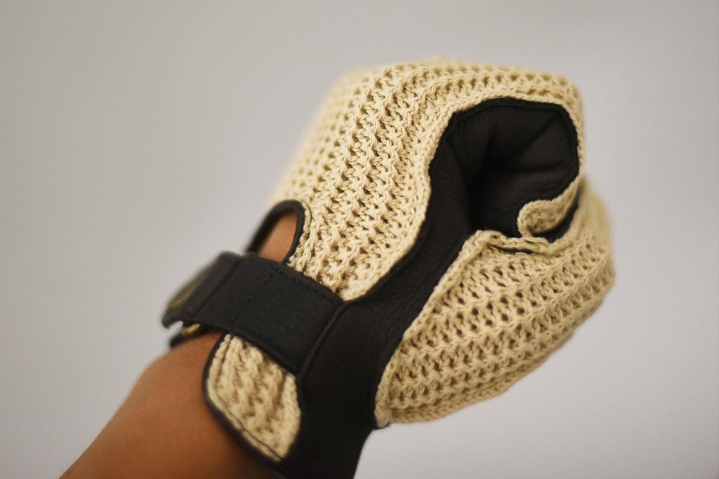 SD 英国 「GOLDTOP」 「Deerskin Leather String Back Driving Gloves」 DarkBrown 鹿革ドライビンググローブ