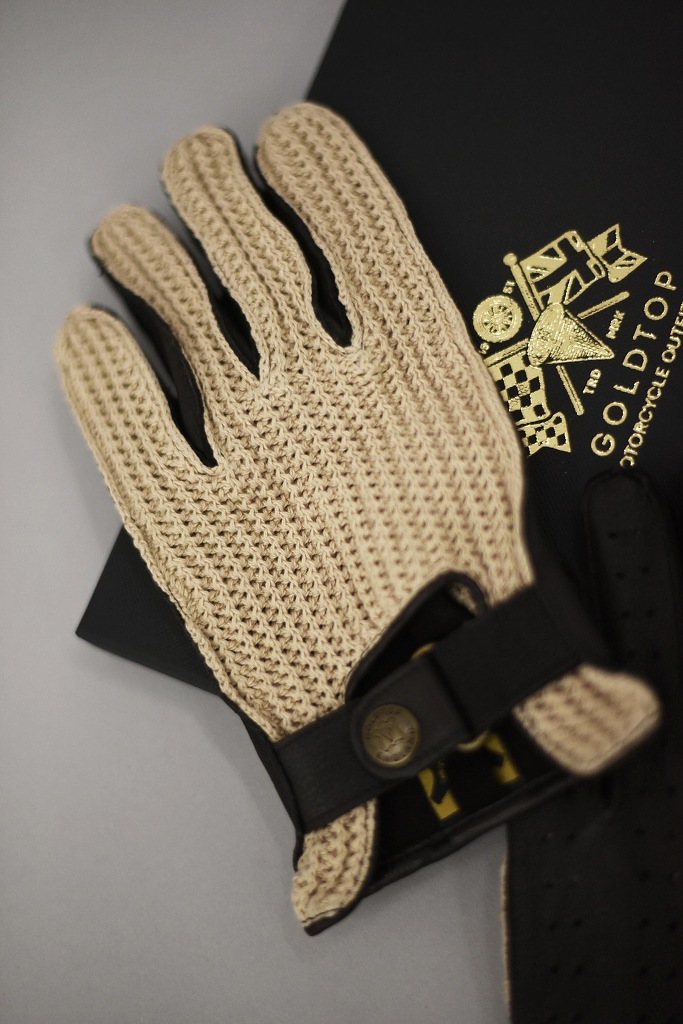 SD 英国 「GOLDTOP」 「Deerskin Leather String Back Driving Gloves」 DarkBrown 鹿革ドライビンググローブ