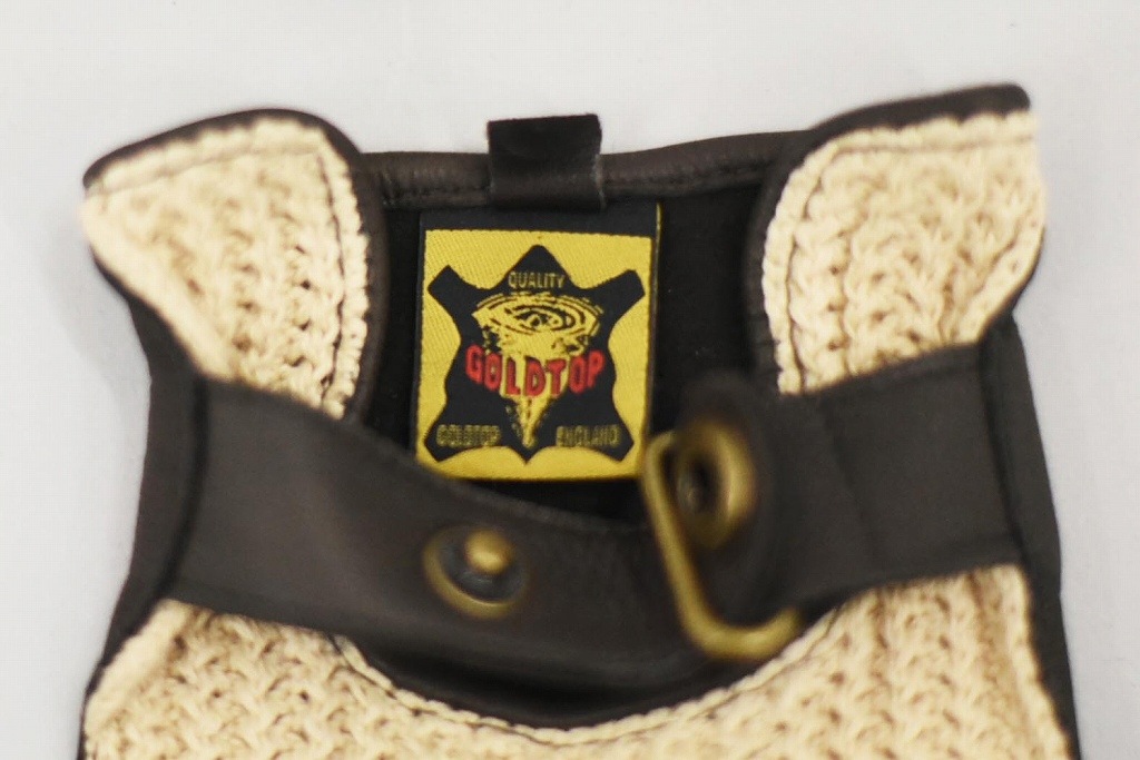SD 英国 「GOLDTOP」 「Deerskin Leather String Back Driving Gloves」 DarkBrown 鹿革ドライビンググローブ