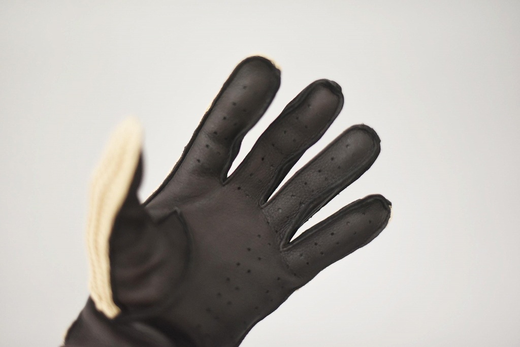 SD 英国 「GOLDTOP」 「Deerskin Leather String Back Driving Gloves」 DarkBrown 鹿革ドライビンググローブ