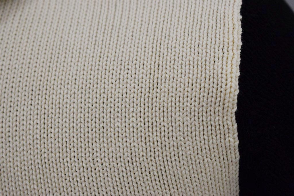 英国 「GOLDTOP」「1920s Motorcycle Racing Sweater」レーシングセーター　 COLOR：Ecru/Black Stripe
