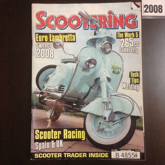 B4855　2008 「SCOOTERING」 ベスパ ランブレッタ  英国 旧車雑誌