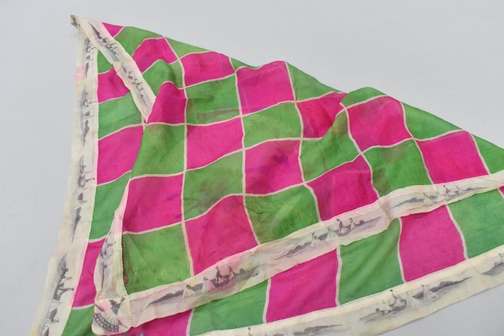 108838 ヴィンテージ 中判 スーベニア カウボーイ スカーフ  Souvenir scarf