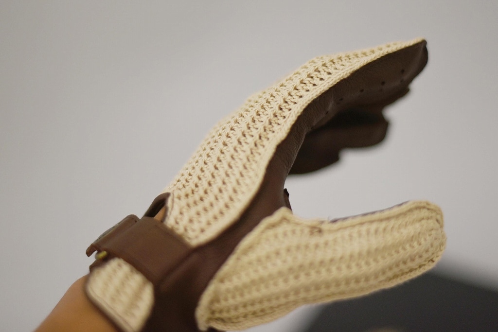 SL 英国 「GOLDTOP」 「Deerskin Leather String Back Driving Gloves」 LightBrown 鹿革ドライビンググローブ