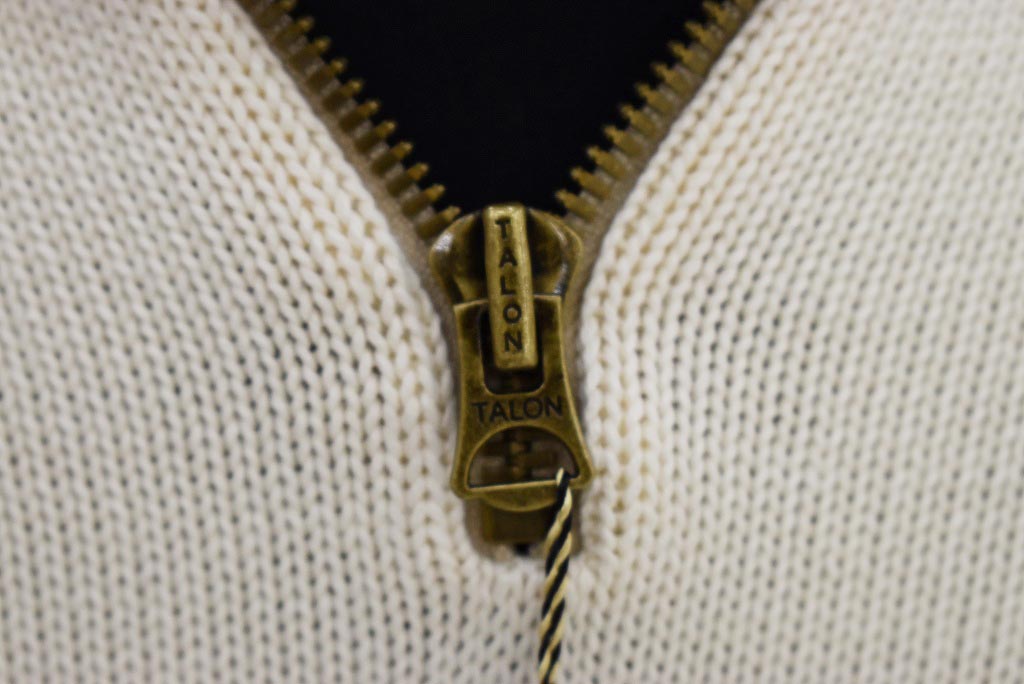 英国 「GOLDTOP」「1920s Motorcycle Racing Sweater」レーシングセーター　 COLOR：Ecru/Black Script