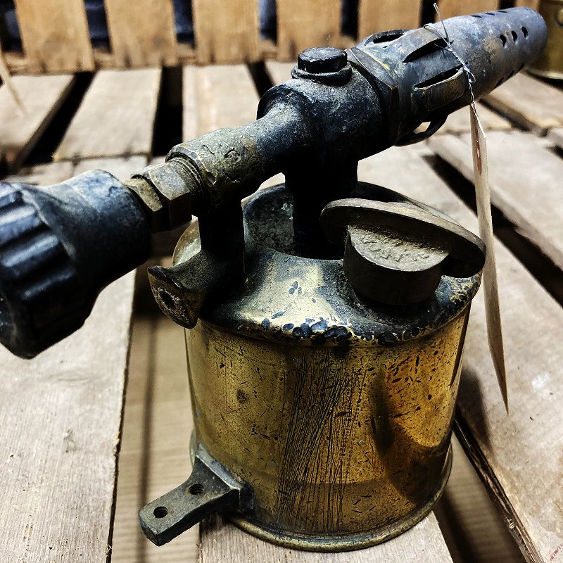 106075 「BLADON」 BIRMINGHAM ENGLAND ブラス トーチ バーナー ブロートーチ コンロ キャンプ 真鍮