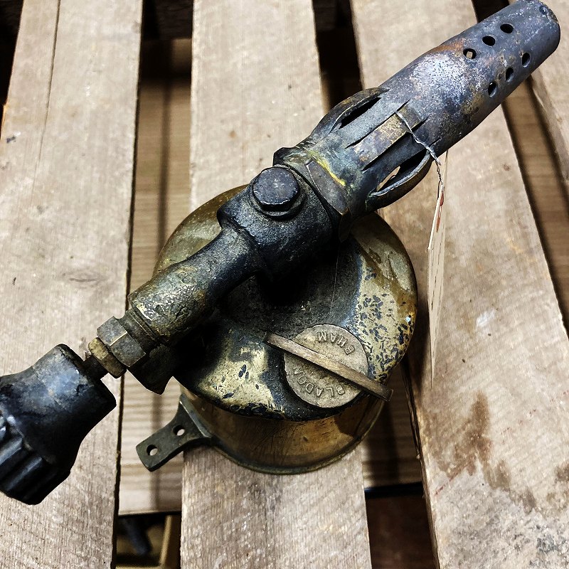 106075 「BLADON」 BIRMINGHAM ENGLAND ブラス トーチ バーナー ブロートーチ コンロ キャンプ 真鍮