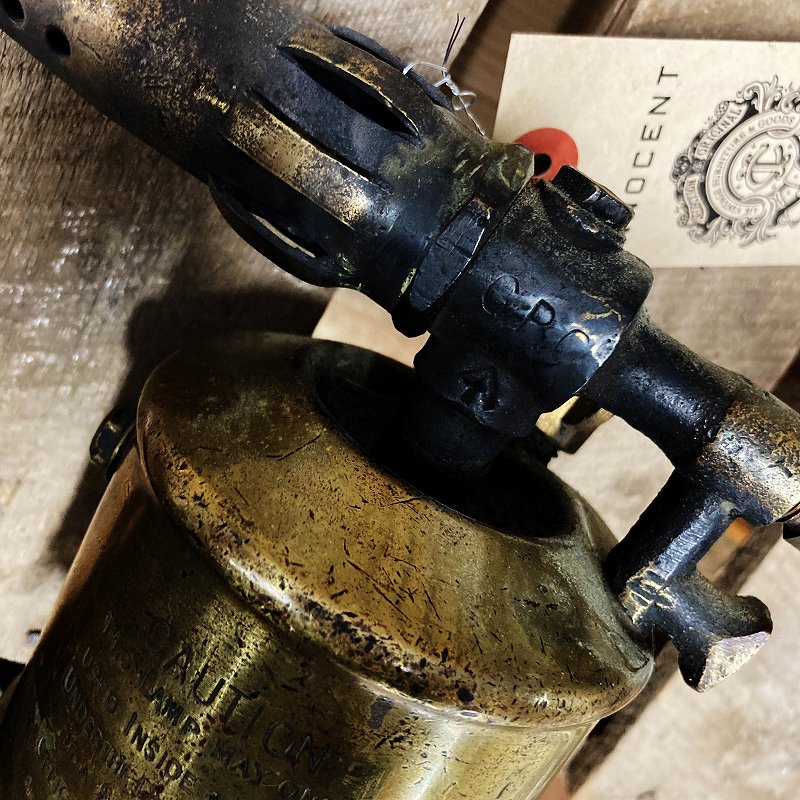 106075 「BLADON」 BIRMINGHAM ENGLAND ブラス トーチ バーナー ブロートーチ コンロ キャンプ 真鍮