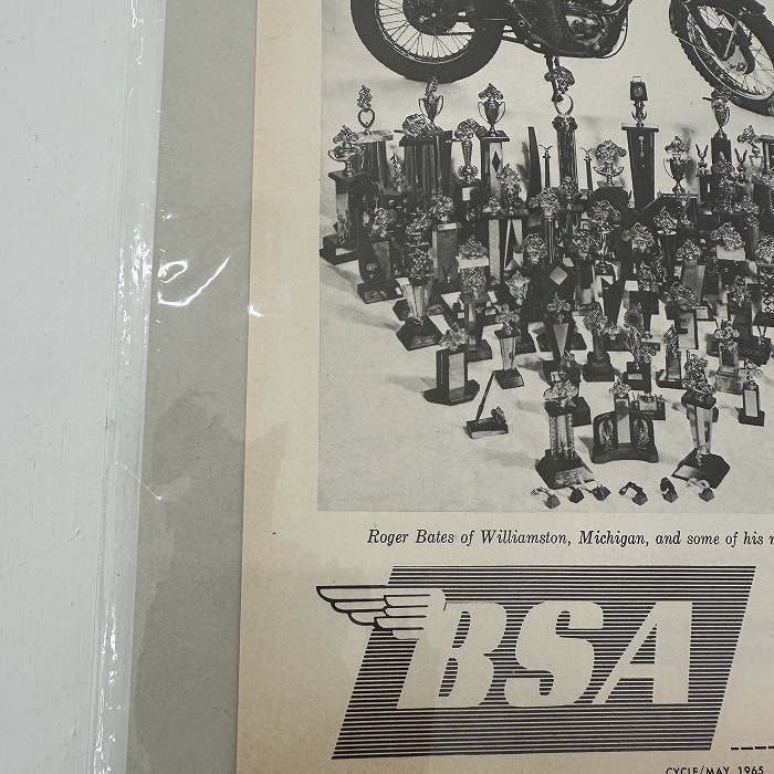 108083 1965年 BSA 雑誌 切り抜き ヴィンテージバイク 英国車 古本 ヴィンテージ