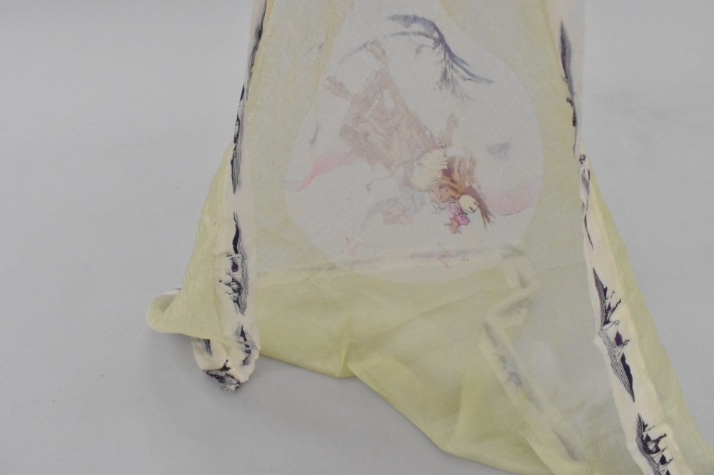 108839 ヴィンテージ 中判 スーベニア カウボーイ スカーフ Souvenir scarf