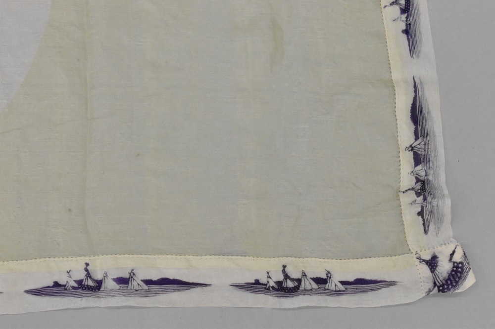 108839 ヴィンテージ 中判 スーベニア カウボーイ スカーフ Souvenir scarf