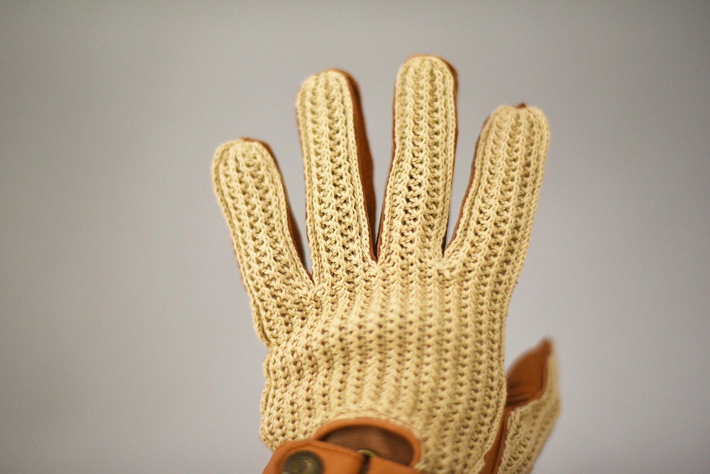 ST 英国 「GOLDTOP」 「Deerskin Leather String Back Driving Gloves」 Tan 鹿革ドライビンググローブ