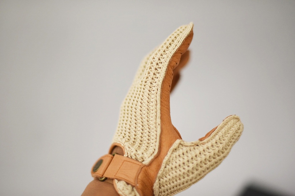ST 英国 「GOLDTOP」 「Deerskin Leather String Back Driving Gloves」 Tan 鹿革ドライビンググローブ