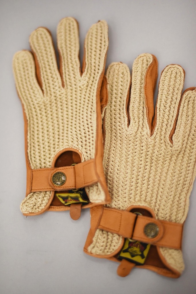 ST 英国 「GOLDTOP」 「Deerskin Leather String Back Driving Gloves」 Tan 鹿革ドライビンググローブ