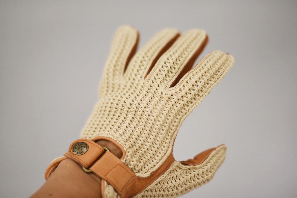 ST 英国 「GOLDTOP」 「Deerskin Leather String Back Driving Gloves」 Tan 鹿革ドライビンググローブ