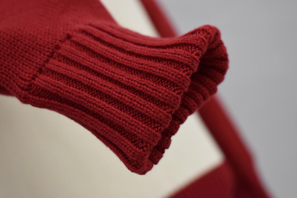 英国 「GOLDTOP」「1920s Motorcycle Racing Sweater」レーシングセーター　 COLOR：Ecru/Red