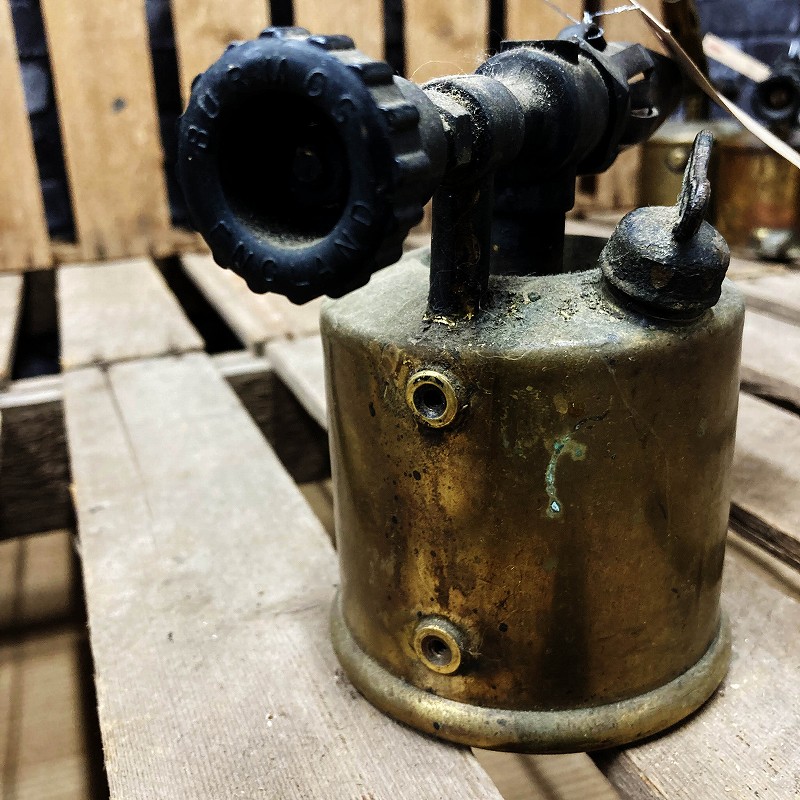 106076 「BURMOS」 MADE IN BRITISH ブラス トーチ バーナー ブロートーチ コンロ キャンプ 真鍮