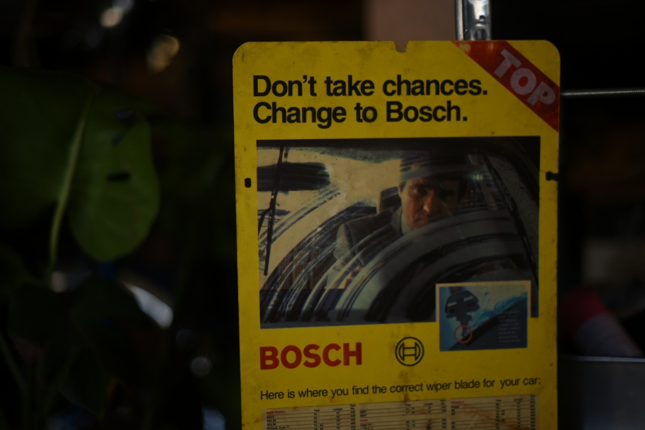 ヴィンテージ Bosch 看板 ヴィンテージ看板 壁掛け Innocent Online Shop England