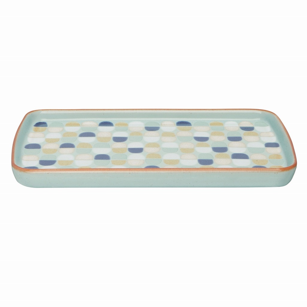 Z0071-ED9393 英国製 「Denby」 デンビー　ヘリテージパビリオン　アクセントレクタングラープレート