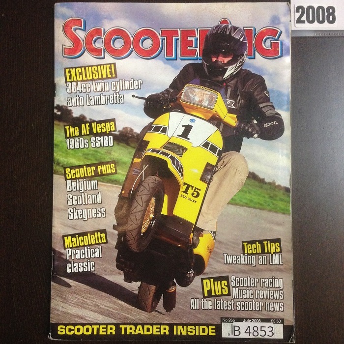 B4853　2008 「SCOOTERING」 ベスパ ランブレッタ  英国 旧車雑誌